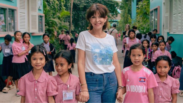T-shirt solidaire Caroll – campus Happy Chandara – Toutes à l’école
