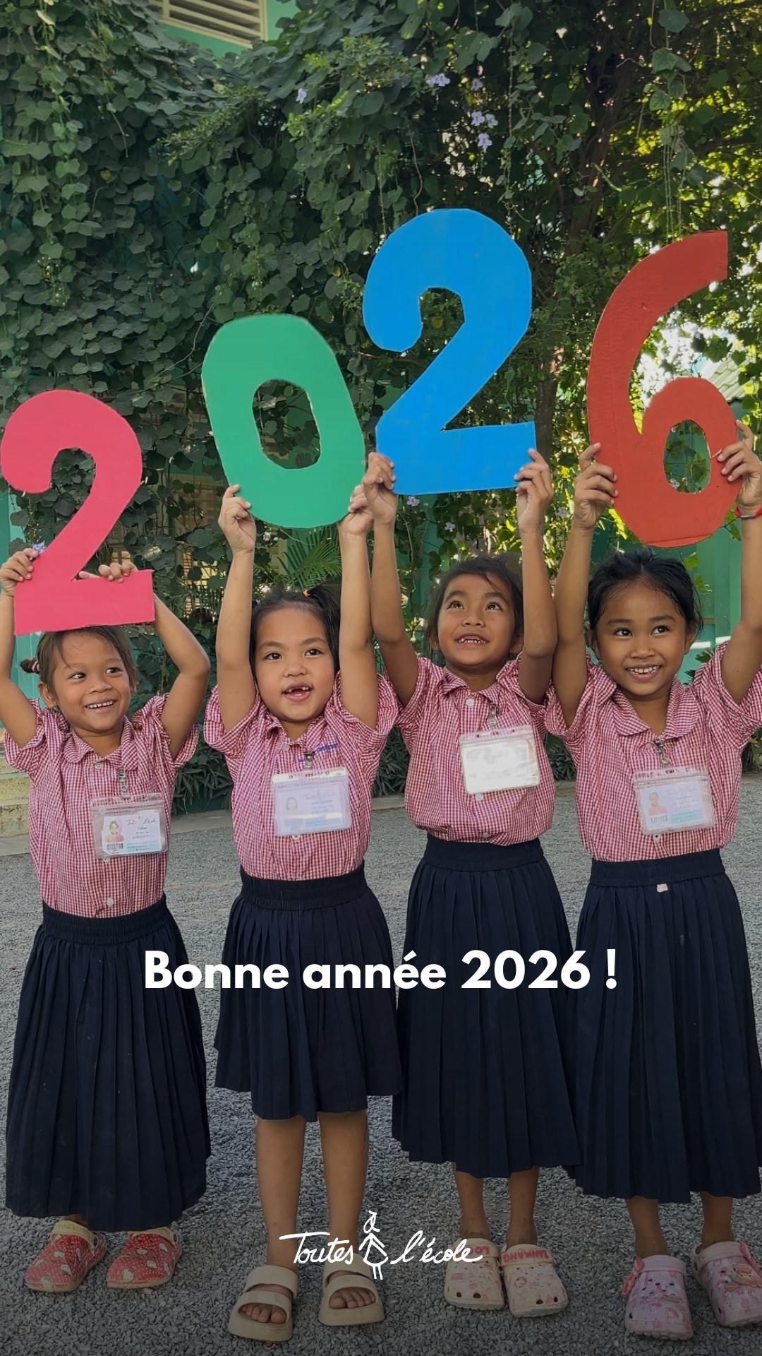 Vidéo Instagram – Vœux 2026 – campus Happy Chandara – Toutes à l’école