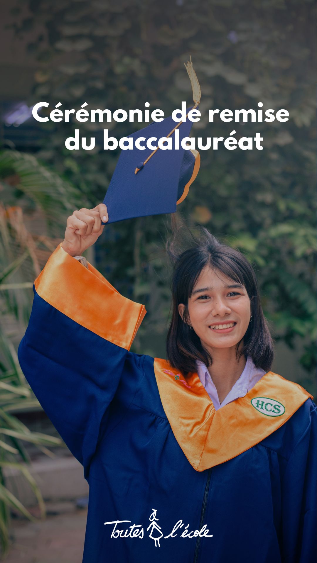 Vidéo Instagram – Remise des diplômes 2025 – campus Happy Chandara – Toutes à l’école