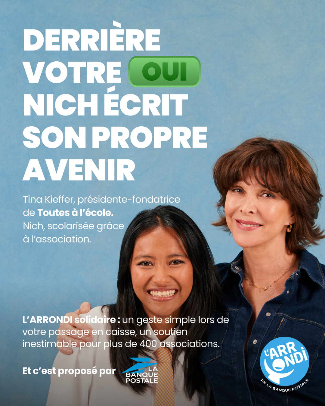 Campagne nationale L’ARRONDI solidaire – Toutes à l’école